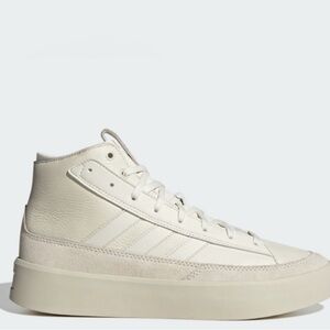 Adidas Cream High-Top Sneakers